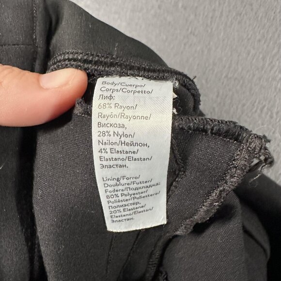 Spanx Pants Womens Small Black High Rise Stretch Skinny Jeggings Pull On Slit - Picture 7 of 10